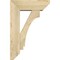 Ekena Millwork Imperial Slat Rough Sawn Bracket w/ Offset Brace, Douglas Fir, 6"W x 16"D x 24"H BKT0604X16X24IMP06RDF - alternate 4